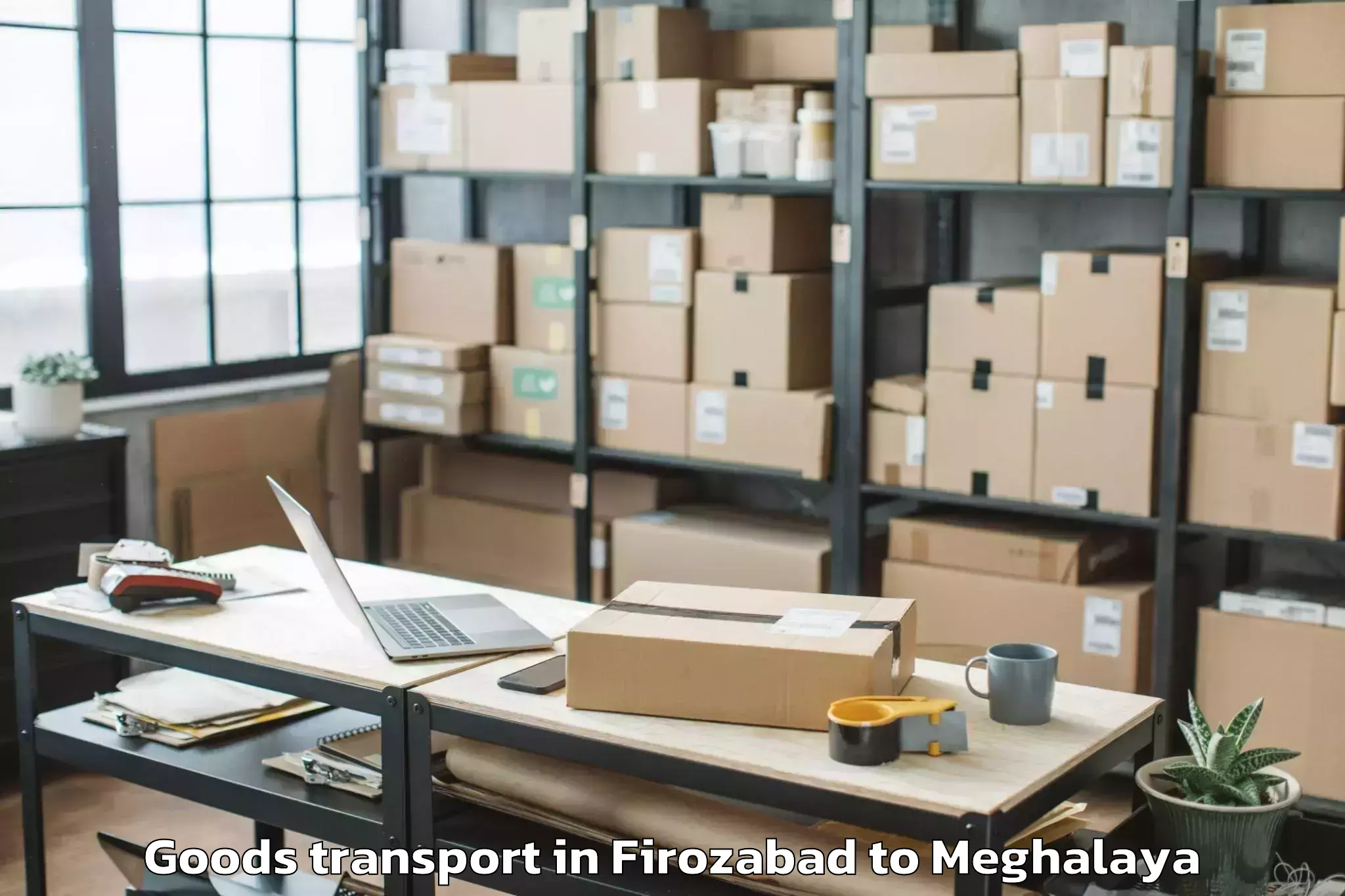 Book Firozabad to Dambo Rongjeng Goods Transport Online